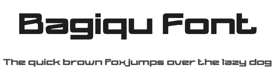 Bagiqu Font by twinletter — Display Font