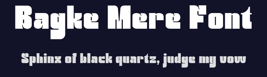 Bagke Mere Font by rvandtype — Display Font — thumbnail 2