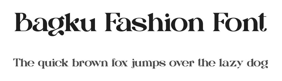 Bagku Fashion Font by illushvara — Serif Font