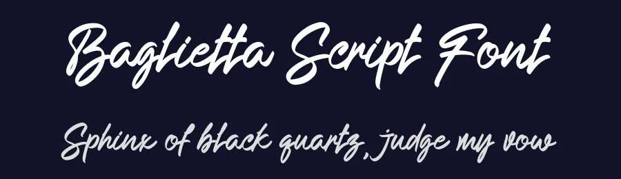 Baglietta Script Font by Ronny_STD — Decorative Font — thumbnail 2