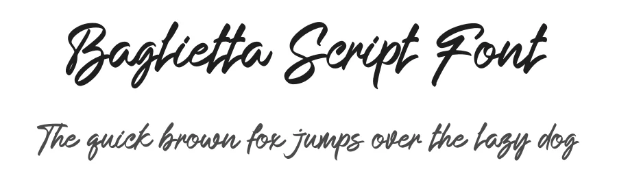 Baglietta Script Font by Ronny_STD — Decorative Font