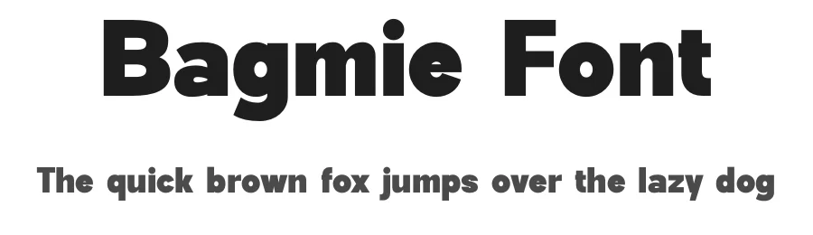 Bagmie Font by TypeLogue — Sans Serif Font