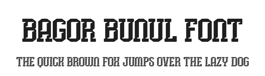 Bagor Bunul Font by Twicolabs Fontdation — Slab Serif Font