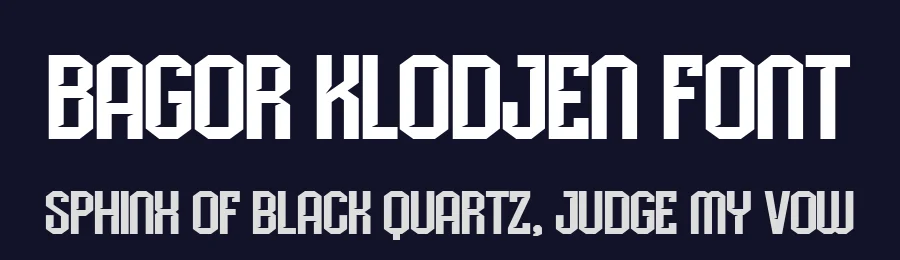 Bagor Klodjen Font by Twicolabs Fontdation — Display Font — thumbnail 2