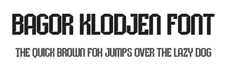 Bagor Klodjen Font by Twicolabs Fontdation — Display Font
