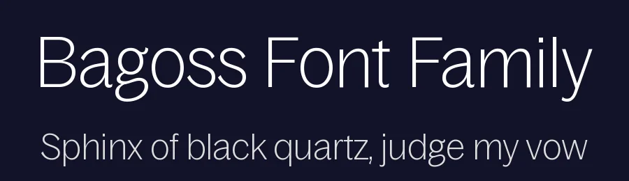 Bagoss Font Family by Daniel Quisek — Display Font — thumbnail 2