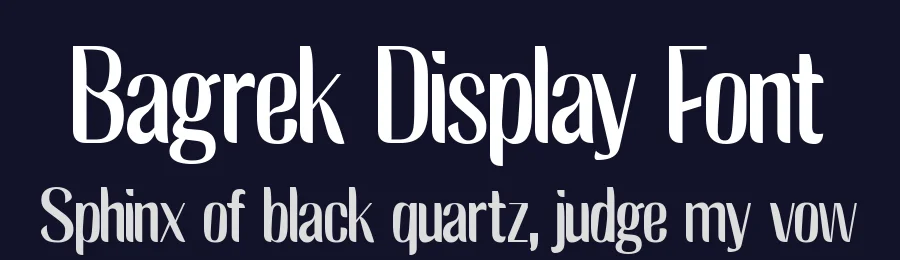 Bagrek Display Font by StringLabs — Sans Serif Font — thumbnail 2