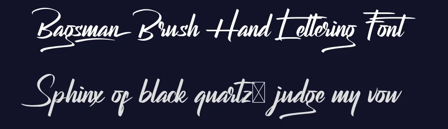 Bagsman Brush Hand Lettering Font by nihstudio — Script Handwritten Font — thumbnail 2