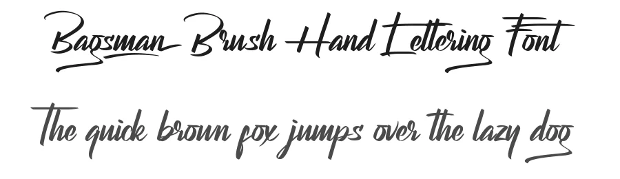 Bagsman Brush Hand Lettering Font by nihstudio — Script Handwritten Font