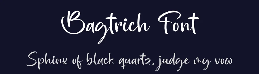 Bagtrich Font by grahatype — Script Handwritten Font — thumbnail 2