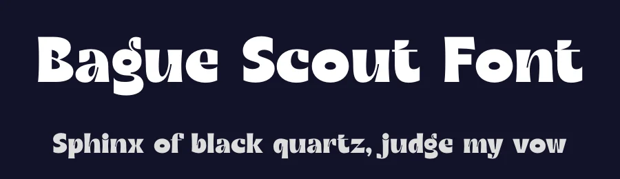 Bague Scout Font by timelesstype.co — Display Font — thumbnail 2