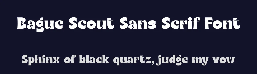 Bague Scout Sans Serif Font by timelesstype.co — Display Font — thumbnail 2