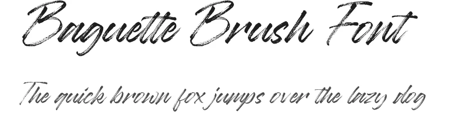 Baguette Brush Font by balpirick — Script Handwritten Font