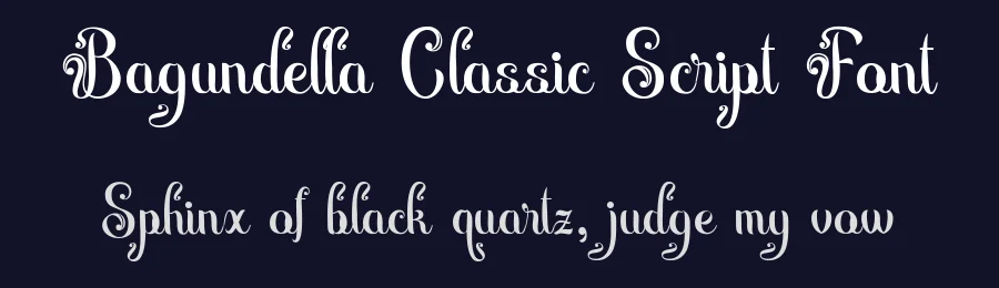 Bagundella Classic Script Font by madeDeduk — Script Handwritten Font — thumbnail 2