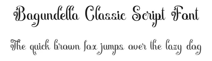Bagundella Classic Script Font by madeDeduk — Script Handwritten Font