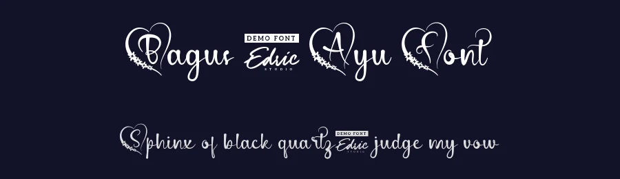 Bagus & Ayu Font by edricstudio — Script Handwritten Font — thumbnail 2