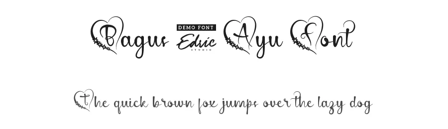 Bagus & Ayu Font by edricstudio — Script Handwritten Font