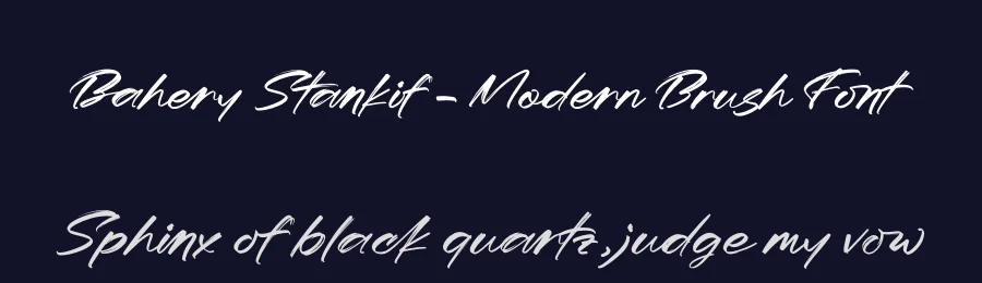 Bahery Stankif – Modern Brush Font by stylishtype.co — Script Handwritten Font — thumbnail 2