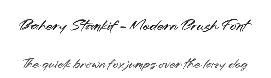 Bahery Stankif – Modern Brush Font by stylishtype.co — Script Handwritten Font