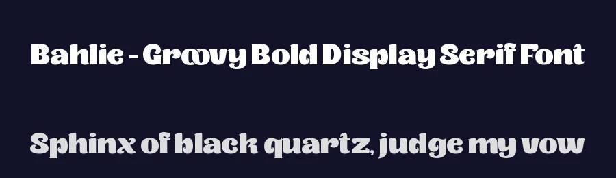 Bahlie – Groovy Bold Display Serif Font by timelesstype.co — Display Font — thumbnail 2