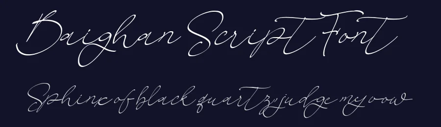 Baighan Script Font by Pineungtype — Script Handwritten Font — thumbnail 2