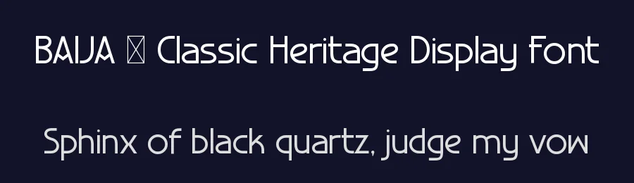 BAIJA – Classic Heritage Display Font by Rautan Studio — Decorative Font — thumbnail 2