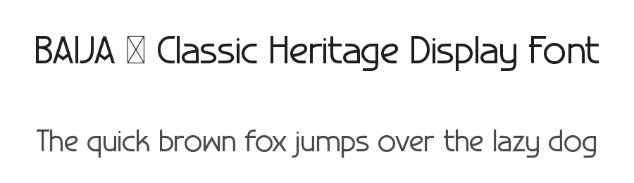 BAIJA – Classic Heritage Display Font by Rautan Studio — Decorative Font