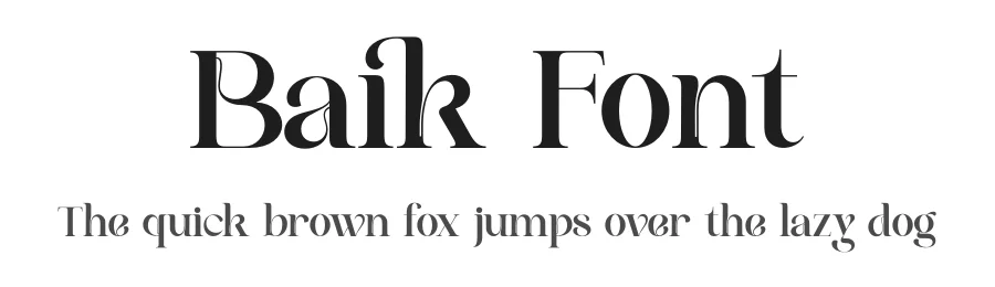Baik Font by saemoon creative — Serif Font