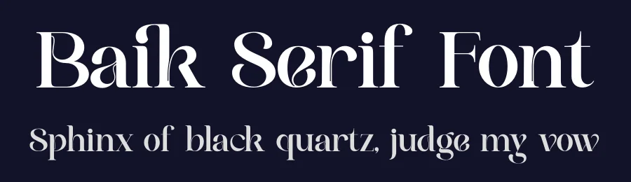 Baik Serif Font by zaain type — Serif Font — thumbnail 2