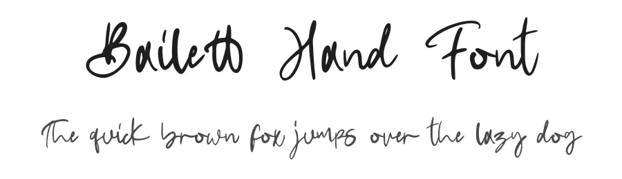 Bailett Hand Font by Prioritype Co — Script Handwritten Font