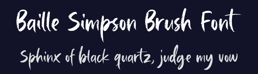 Baille Simpson Brush Font by Letterhend — Script Handwritten Font — thumbnail 2