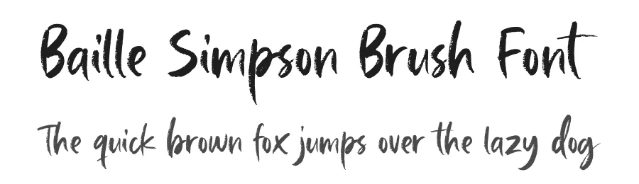 Baille Simpson Brush Font by Letterhend — Script Handwritten Font