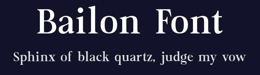 Bailon Font by zafira.type — Serif Font — thumbnail 2