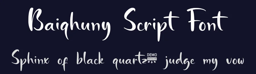 Baiqhuny Script Font by enxyclo — Script Handwritten Font — thumbnail 2