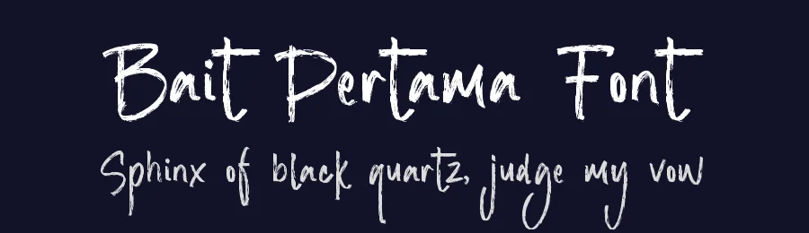 Bait Pertama Font by qwrtype — Script Handwritten Font — thumbnail 2