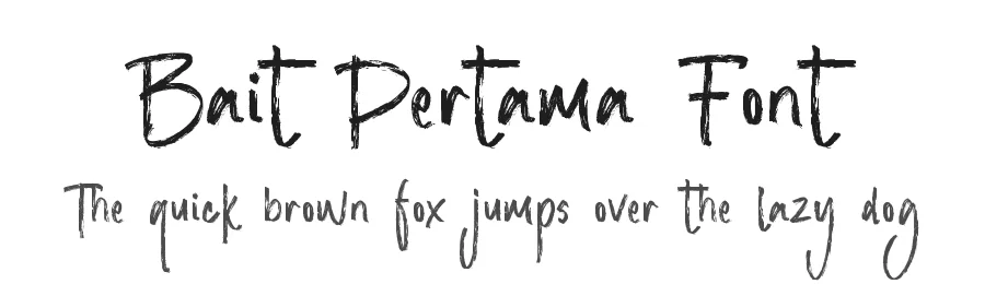 Bait Pertama Font by qwrtype โ Script Handwritten Font