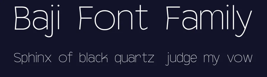 Baji Font Family by Jetsmax Studio — Display Font — thumbnail 2