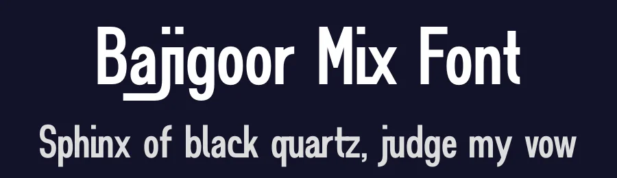 Bajigoor Mix Font by onne — Decorative Font — thumbnail 2