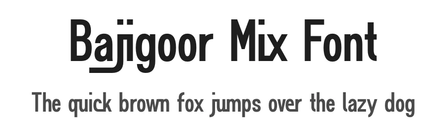 Bajigoor Mix Font by onne β Decorative Font