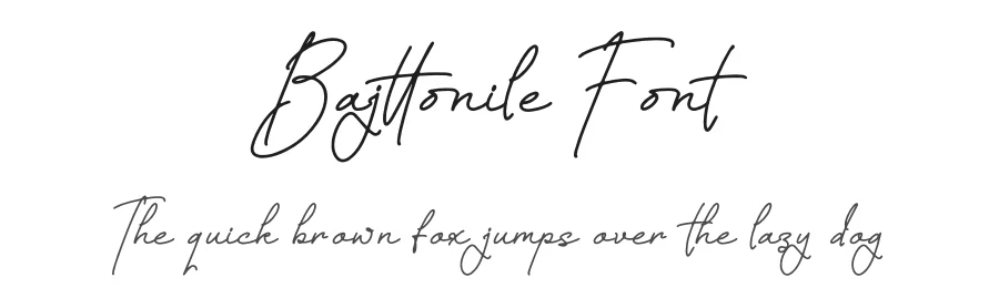 Bajttonile Font by glorytype — Script Handwritten Font