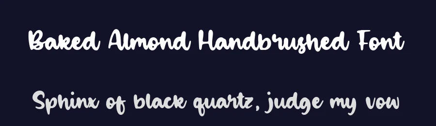 Baked Almond Handbrushed Font by balpirick — Script Handwritten Font — thumbnail 2
