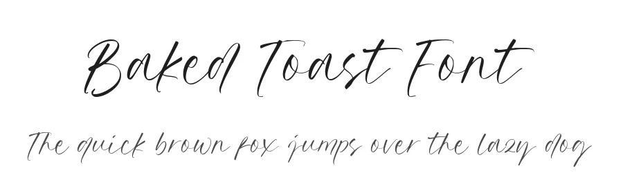 Baked Toast Font by balpirick — Script Handwritten Font