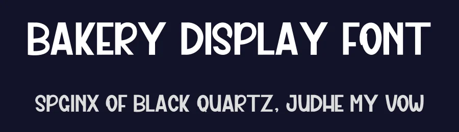 Bakery Display Font by inermediaSTUDIO — Display Font — thumbnail 2