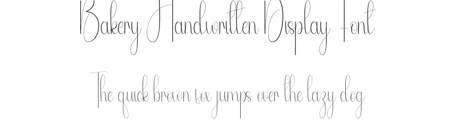 Bakery Handwritten Display Font by andikastudio — Script Handwritten Font