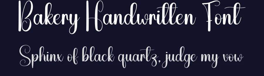 Bakery Handwritten Font by creativeletter — Script Handwritten Font — thumbnail 2