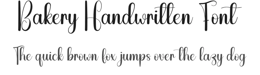 Bakery Handwritten Font by creativeletter — Script Handwritten Font