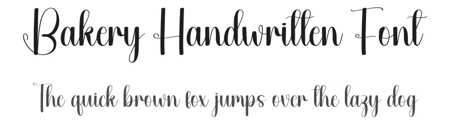 Bakery Handwritten Font by andikastudio — Script Handwritten Font