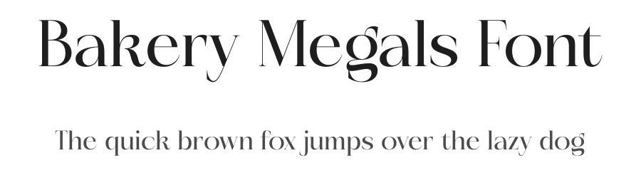 Bakery Megals Font by timelesstype.co — Serif Font