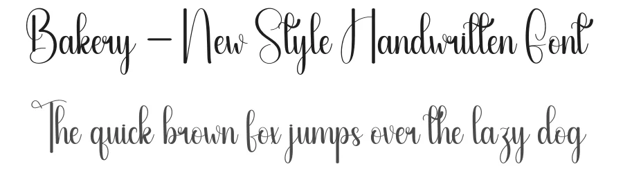 Bakery – New Style Handwritten Font by andikastudio — Script Handwritten Font