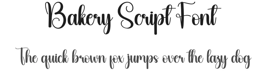 Bakery Script Font by andikastudio — Script Handwritten Font